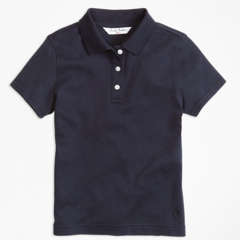 Brooks Brothers Red Fleece Girls Scalloped Polo